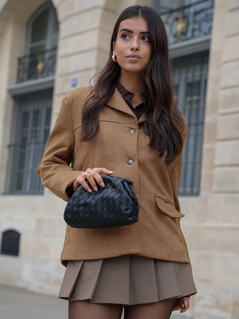 Suede Blazer Jacket