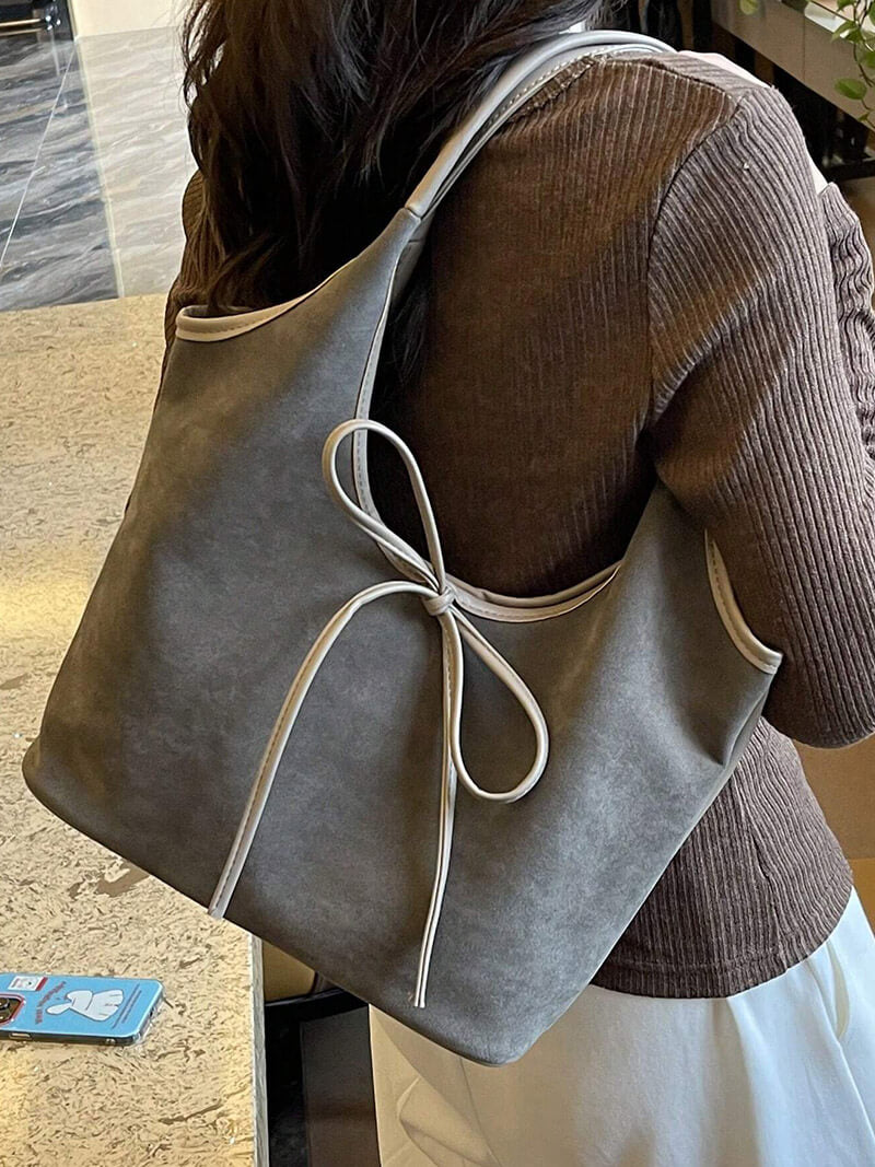 Florence Suede Bow Bag