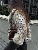 Jaguar fur aux Jacket