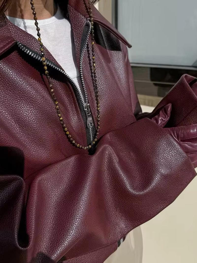 Lıneuy leather Jacket