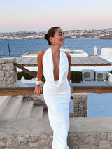 Venice Deep V-Neck dress