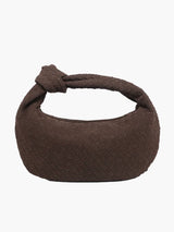 Woven bag medium suede